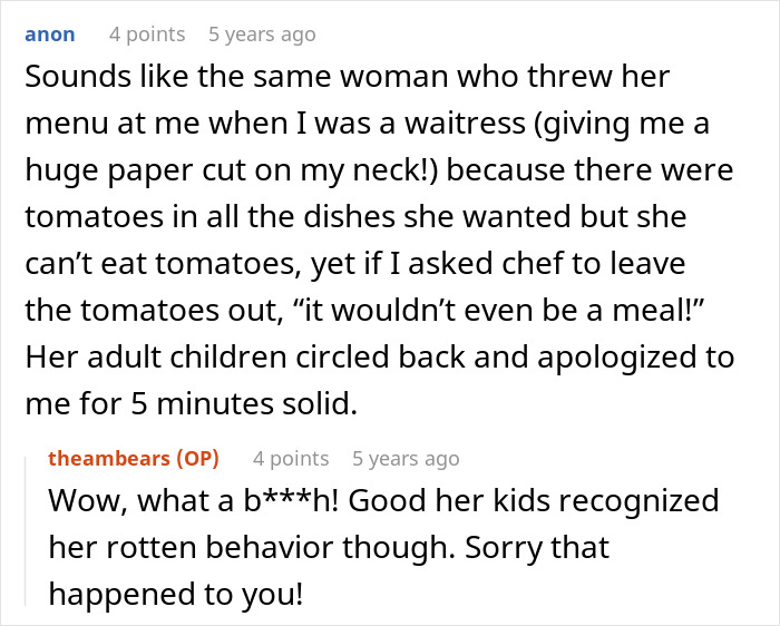 A Reddit thread discussing how a Karen wanted a house for her son saying he deserved it more. A Reddit thread discussing how a Karen wanted a house for her son saying he deserved it more.