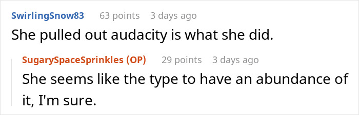 Reddit comments from Walmart shoppers discussing a customer who pulled out audacity to pay for groceries. Reddit comments from Walmart shoppers discussing a customer who pulled out audacity to pay for groceries.