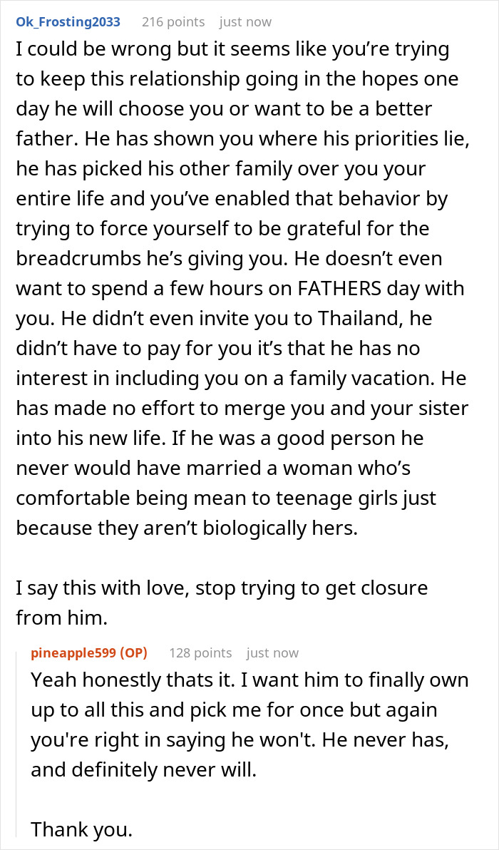 Guy Willing To Splurge On Thailand Trip For New Fam, Bio Kids Hurt As He Never Spent A Dime On Them Guy Willing To Splurge On Thailand Trip For New Fam, Bio Kids Hurt As He Never Spent A Dime On Them