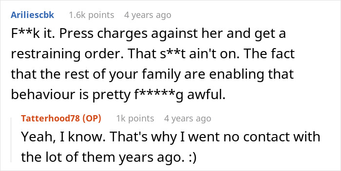 Text suggesting pressing charges and restraining order against narcissistic MIL Text suggesting pressing charges and restraining order against narcissistic MIL