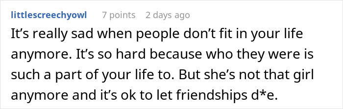 A comment about a woman finding out her sister is marrying into a racist family and defending them. A comment about a woman finding out her sister is marrying into a racist family and defending them.