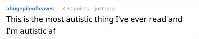 Reddit comment calling story about form filling and data collection autistic Reddit comment calling story about form filling and data collection autistic