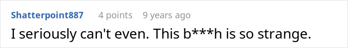 Another comment describing the woman's drunken tantrum over a honeymoon trip with son.