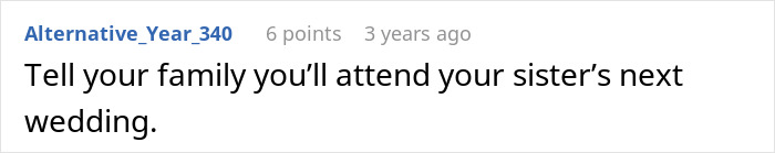 Advice to attend sister's next wedding Advice to attend sister's next wedding