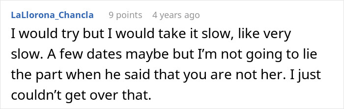 A comment about a pregnant woman asking for divorce after husband grieves ex and disappears for hours. A comment about a pregnant woman asking for divorce after husband grieves ex and disappears for hours.