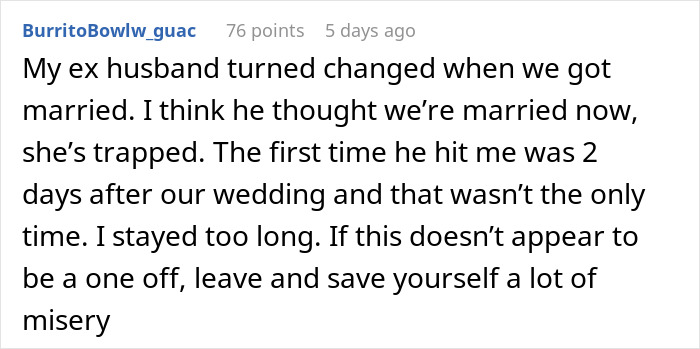Comment sharing personal story of husband violence after marriage Comment sharing personal story of husband violence after marriage