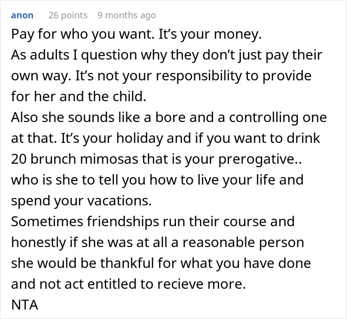Guy Refuses To Keep Funding Single Mom's Vacation After Realizing What Her Kid Is Like Guy Refuses To Keep Funding Single Mom's Vacation After Realizing What Her Kid Is Like