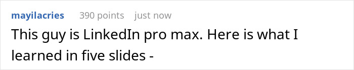 Comment calling guy a LinkedIn pro max summarizing lessons Comment calling guy a LinkedIn pro max summarizing lessons
