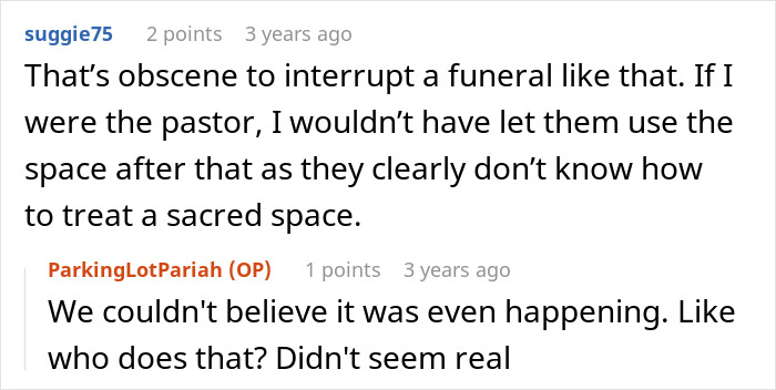 User condemns interrupting funeral and pastor shutting down wedding decorations User condemns interrupting funeral and pastor shutting down wedding decorations