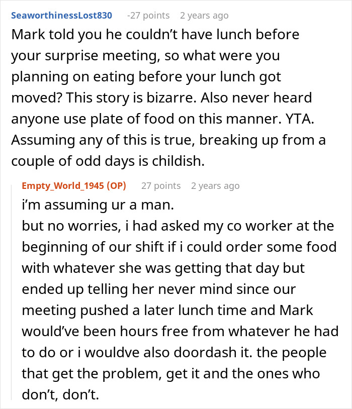 Guy Calls Fiancée A "Cry Baby" For Fussing Over Him Not Getting Her Lunch, Turns Out He's A Cheater Guy Calls Fiancée A "Cry Baby" For Fussing Over Him Not Getting Her Lunch, Turns Out He's A Cheater
