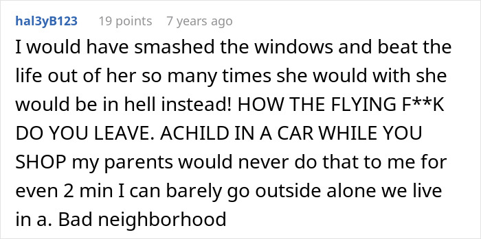 An angry comment about a parenting fail, criticizing leaving a child in a car while shopping, leading to arrest. An angry comment about a parenting fail, criticizing leaving a child in a car while shopping, leading to arrest.