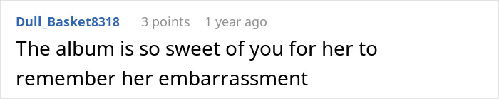 A comment on the MIL showing up to her son's wedding in white, creating embarrassment for the bride.
