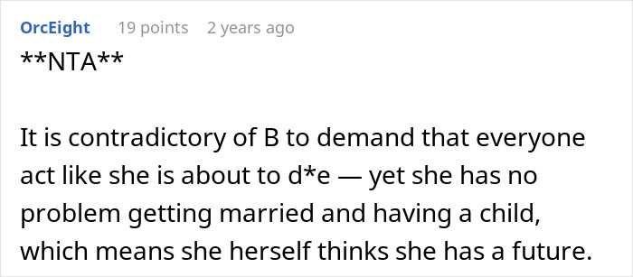 Couple Gets Annoyed That SIL With Cancer Is Taking Away From Their Wedding, It's Way Worse Than That Couple Gets Annoyed That SIL With Cancer Is Taking Away From Their Wedding, It's Way Worse Than That