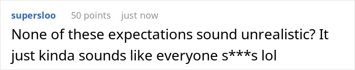 A screenshot of a comment suggesting everyone involved in the bachelorette party drama is at fault. A screenshot of a comment suggesting everyone involved in the bachelorette party drama is at fault.