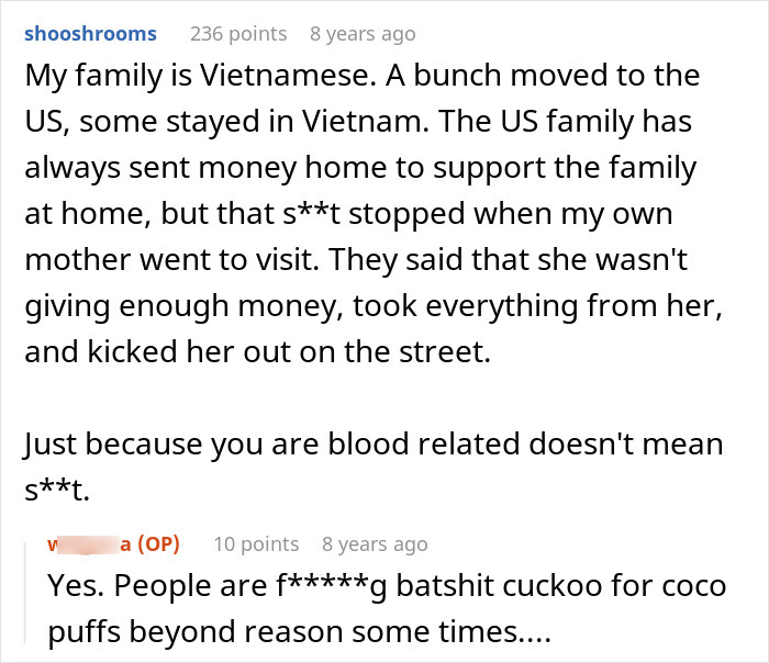 Entitled Aunt Tells Niece She Wants Nothing From Her, Gets Exactly That When The Money Stops Coming Entitled Aunt Tells Niece She Wants Nothing From Her, Gets Exactly That When The Money Stops Coming