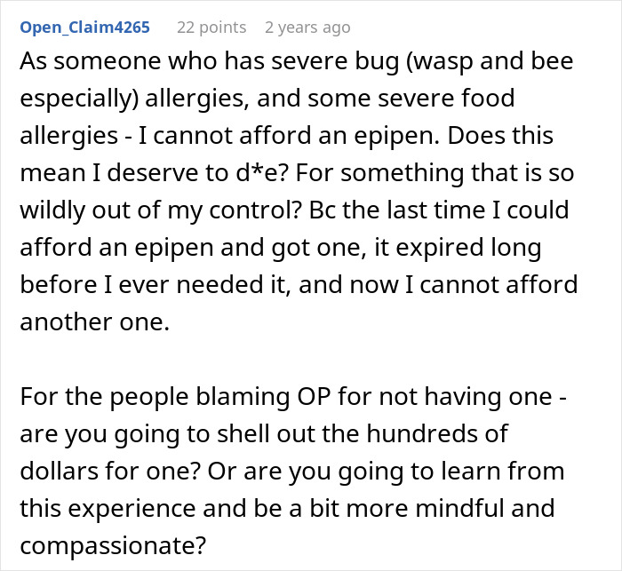 Sister Thinks Woman's Allergy Is A Lie, Her "Test" Gets Her Arrested Sister Thinks Woman's Allergy Is A Lie, Her "Test" Gets Her Arrested