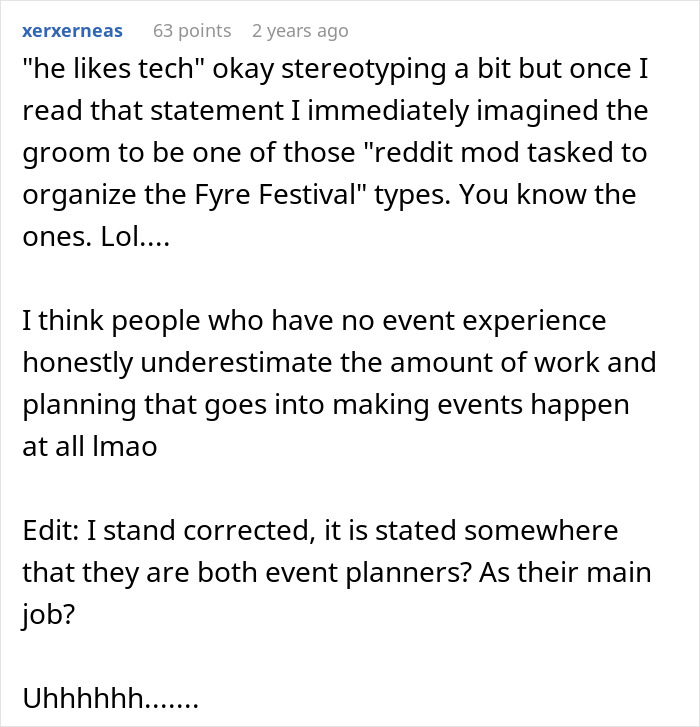 Comment on event planning struggles at unique wedding Comment on event planning struggles at unique wedding
