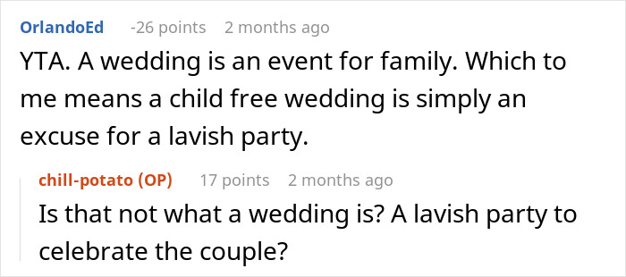Childfree Wedding Leaves Family Baffled, They Can't Believe What Bride Suggests Childfree Wedding Leaves Family Baffled, They Can't Believe What Bride Suggests