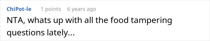Comment questions recent food tampering concerns