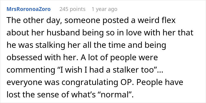 A social media comment expressing worry for a woman who finds her husband's memory box and stalkerish tendencies. A social media comment expressing worry for a woman who finds her husband's memory box and stalkerish tendencies.