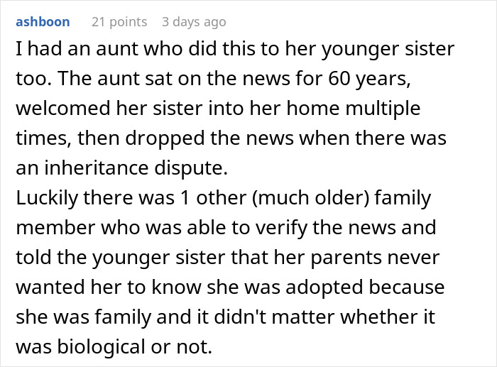 Woman In Shambles After Grandmother Reveals Her Family Secret In The Most Cruel Way
