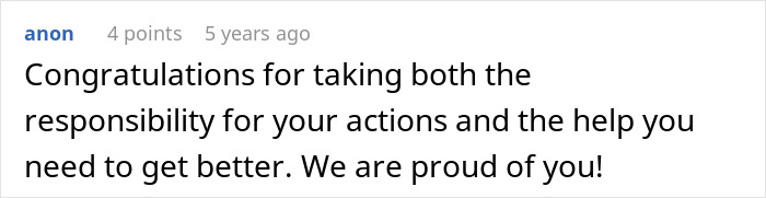 Comment praising responsibility and seeking help for panic attack Comment praising responsibility and seeking help for panic attack