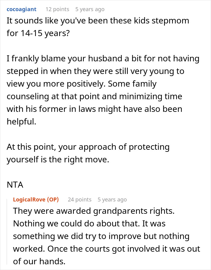 Reddit advice on stepmom's struggles and family dynamics involving MIL criticism