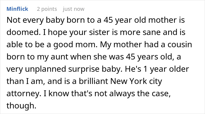 Comment sharing hope for a 45-year-old mother in baby custody case Comment sharing hope for a 45-year-old mother in baby custody case