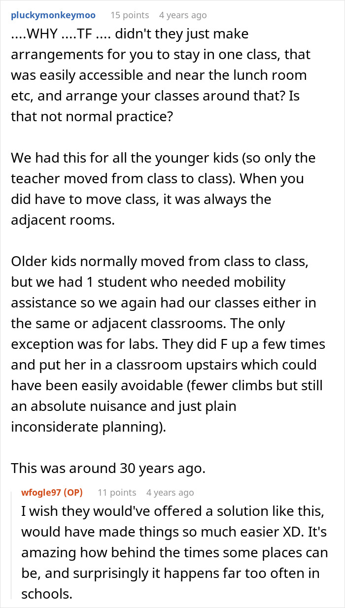 A disabled teen's mom takes legal action against school staff for denying an elevator key.