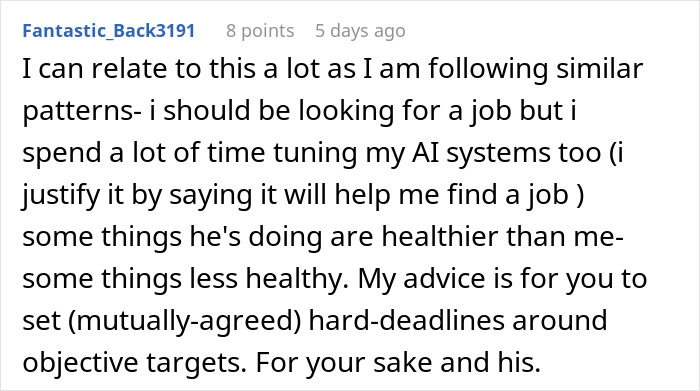 User relates to AI echo chamber while balancing job search and AI tuning User relates to AI echo chamber while balancing job search and AI tuning