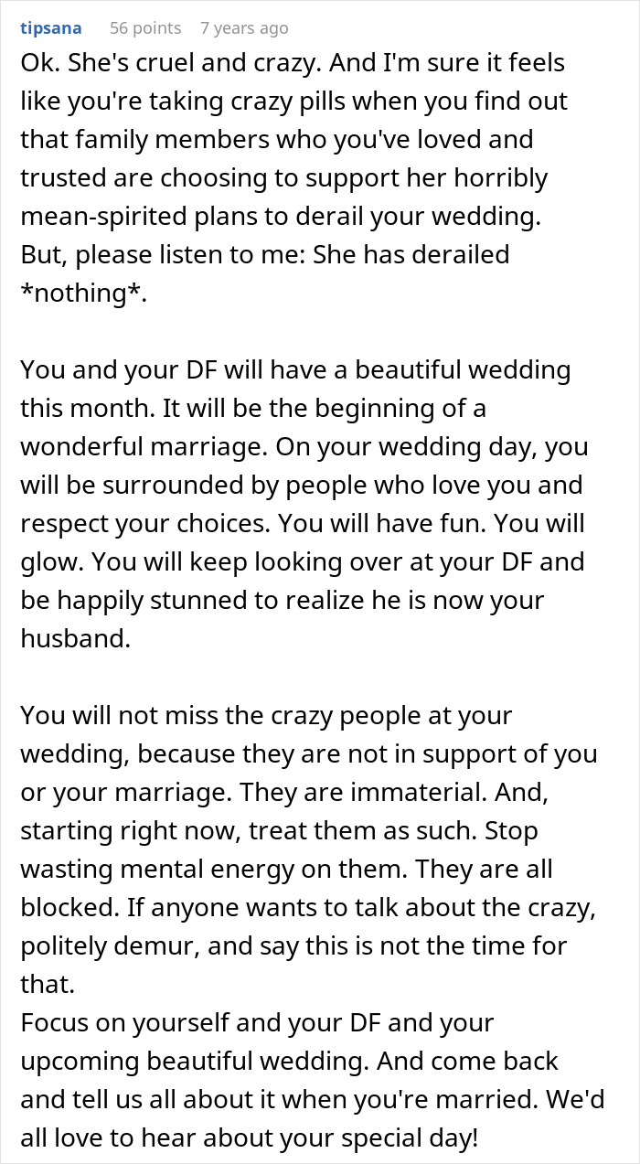 Woman Discovers Her Mom’s Secret Plans For Her Wedding Day, Cuts Off Every Family Member Involved Woman Discovers Her Mom’s Secret Plans For Her Wedding Day, Cuts Off Every Family Member Involved