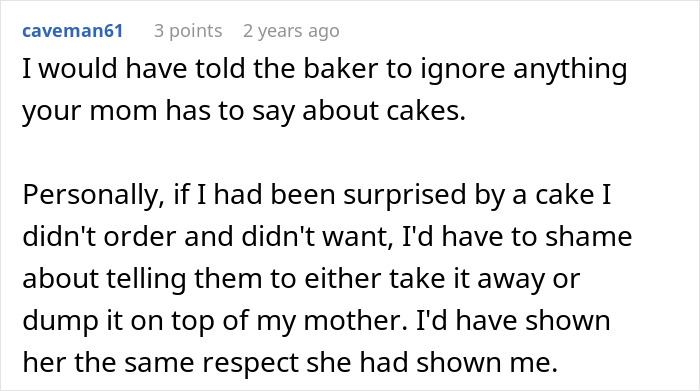 Suggestions on ignoring unwanted wedding cake comments Suggestions on ignoring unwanted wedding cake comments