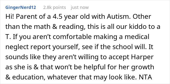 Parent of a 4.5 year old with autism discusses challenges in accepting child's health issues Parent of a 4.5 year old with autism discusses challenges in accepting child's health issues