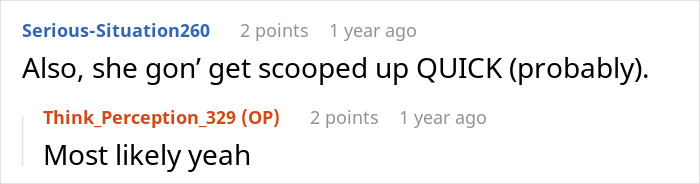 Comment on ex wife likely moving on quickly Comment on ex wife likely moving on quickly