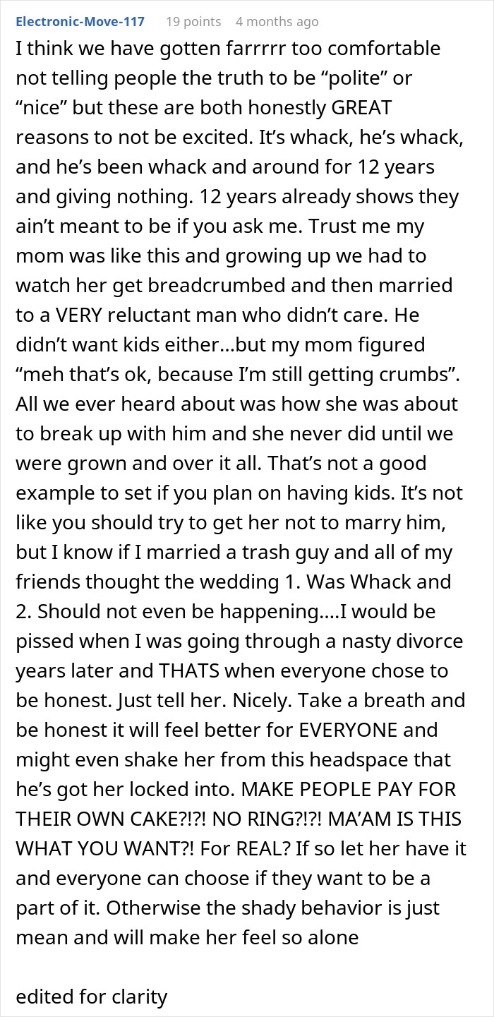 Comment on being honest about whack fiancé and problems in relationship Comment on being honest about whack fiancé and problems in relationship