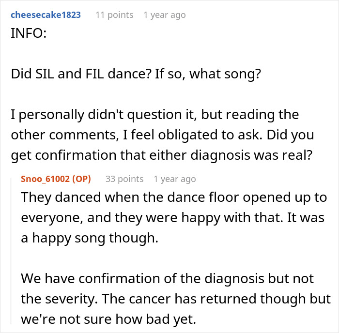 Couple Gets Annoyed That SIL With Cancer Is Taking Away From Their Wedding, It's Way Worse Than That Couple Gets Annoyed That SIL With Cancer Is Taking Away From Their Wedding, It's Way Worse Than That
