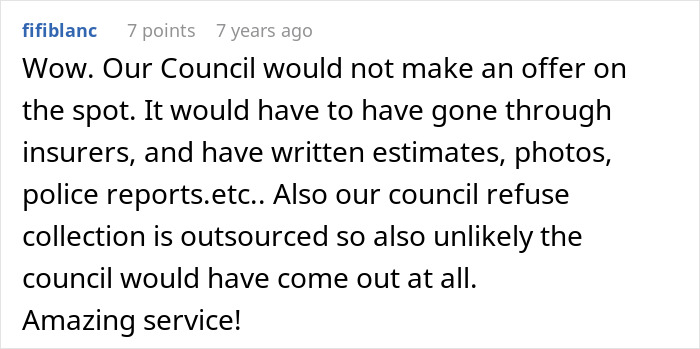 Comment on council procedures for insurance claims and refusal service Comment on council procedures for insurance claims and refusal service