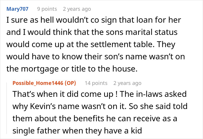 Concern about co-signing loan without son's name on mortgage during wedding planning