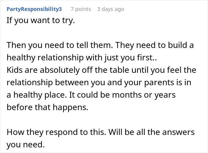 Advice on building a healthy relationship with parents before introducing kids Advice on building a healthy relationship with parents before introducing kids