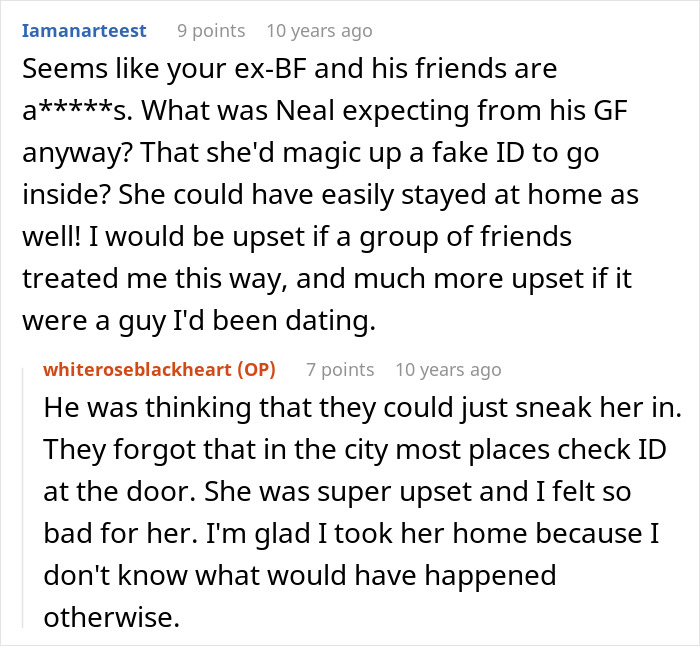 Screenshot of Reddit discussion detailing an introverted GF's negative experience at a bar crawl for a birthday. Screenshot of Reddit discussion detailing an introverted GF's negative experience at a bar crawl for a birthday.