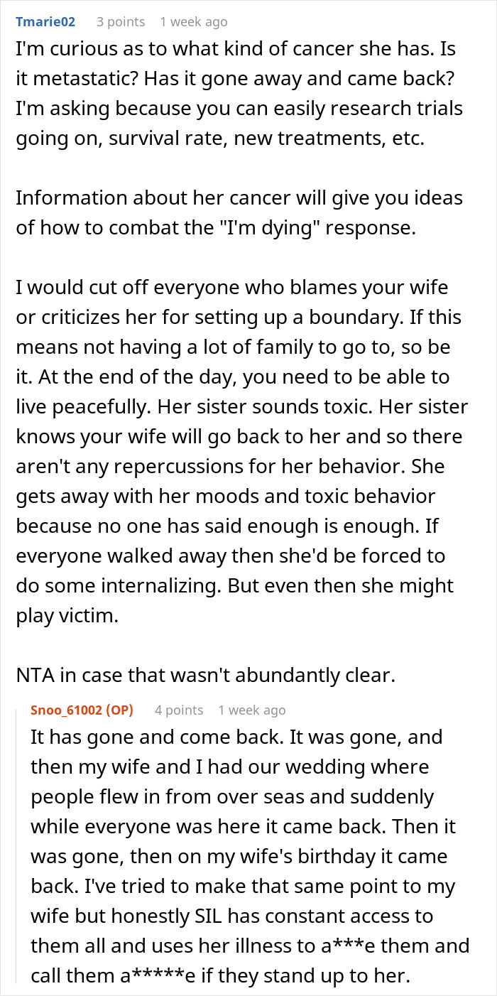 Couple Gets Annoyed That SIL With Cancer Is Taking Away From Their Wedding, It's Way Worse Than That Couple Gets Annoyed That SIL With Cancer Is Taking Away From Their Wedding, It's Way Worse Than That