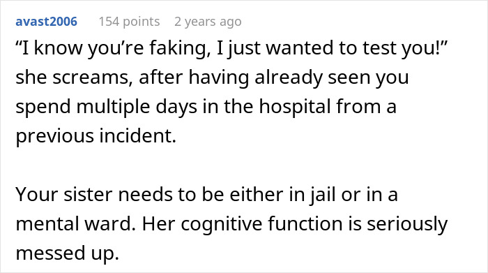 Sister Thinks Woman's Allergy Is A Lie, Her "Test" Gets Her Arrested Sister Thinks Woman's Allergy Is A Lie, Her "Test" Gets Her Arrested