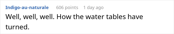Comment about water tables turning related to HOA water access scam Comment about water tables turning related to HOA water access scam