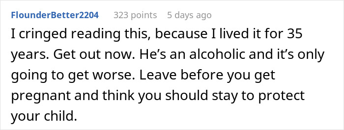 Experience shared of a*****e alcoholic husband urging to leave Experience shared of a*****e alcoholic husband urging to leave