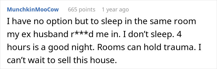 Comment on trauma linked to locked spare bedroom and sleep issues Comment on trauma linked to locked spare bedroom and sleep issues