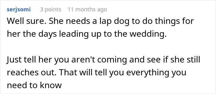 Advice on how to handle a friend before a destination wedding