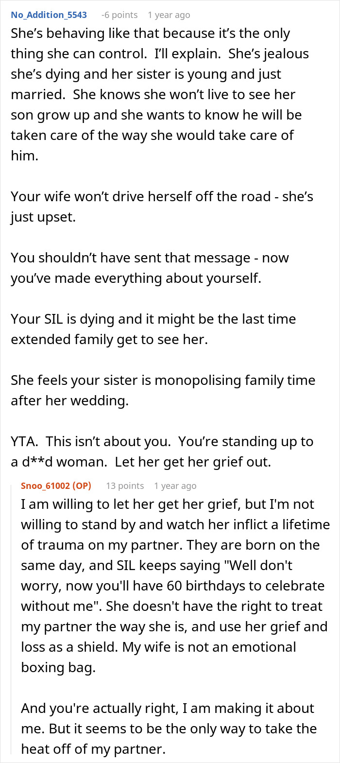 Couple Gets Annoyed That SIL With Cancer Is Taking Away From Their Wedding, It's Way Worse Than That Couple Gets Annoyed That SIL With Cancer Is Taking Away From Their Wedding, It's Way Worse Than That