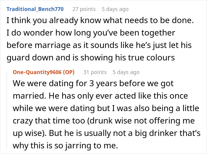 User reflects on husband’s drinking and true colors revealed in marriage User reflects on husband’s drinking and true colors revealed in marriage