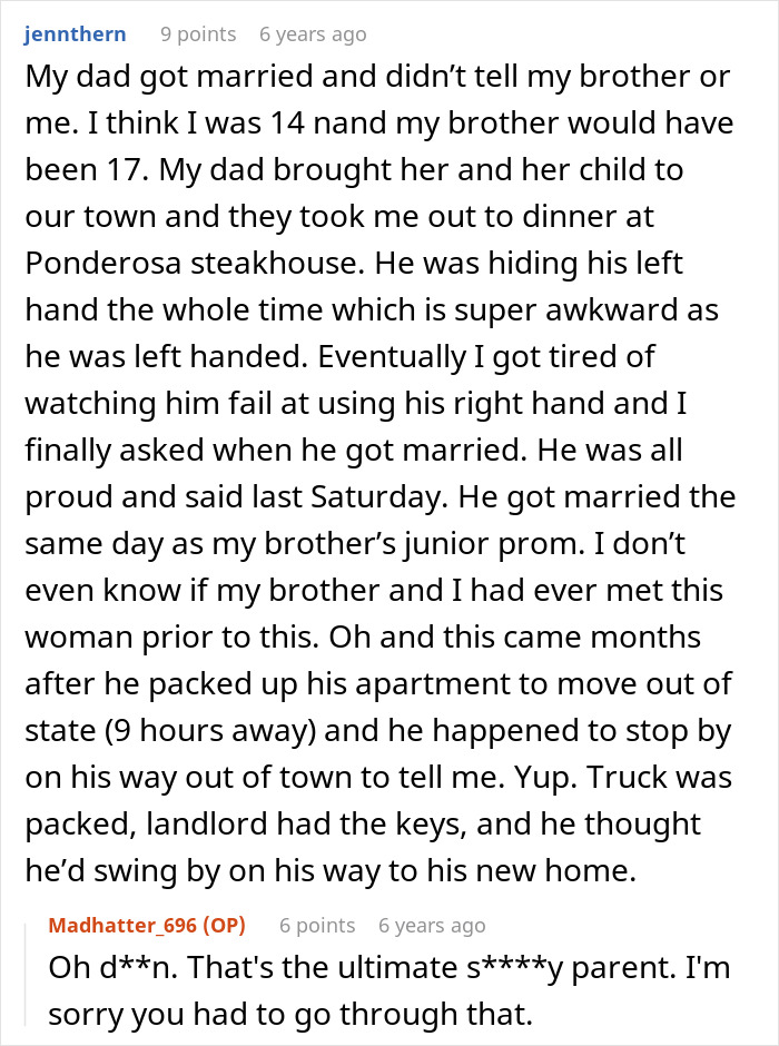 A screenshot of a Reddit post where a bride plans to spite her dad by inviting her ex-stepmom to her wedding.