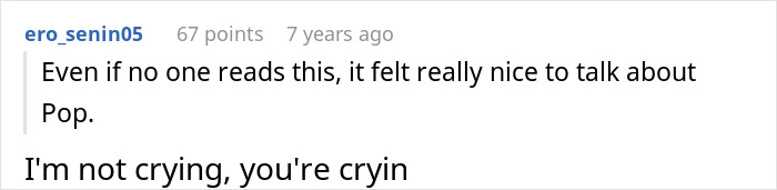 A comment about a relative publicly shaming a family at a grandma's funeral. A comment about a relative publicly shaming a family at a grandma's funeral.